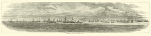 Dopravní flotila u Federal Point, prosinec 1864 od American School