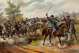 Americká armáda, koňské dělostřelectvo od American School