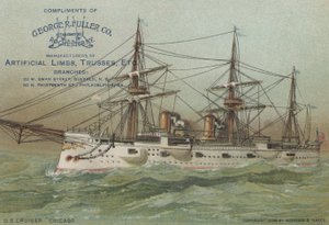 Křižník amerického námořnictva USS Chicago, 1898 od American School