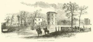 Arsenal Spojených států ve Fayetteville, březen 1865 od American School
