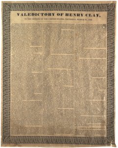 Valedictory of Henry Clay, v Senátu Spojených států, 31. března 1842 od American School