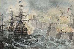 Vítězné bombardování Vera Cruz od American School