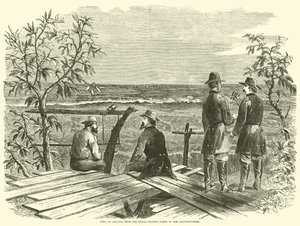 Pohled na Atlantu ze signální stanice severně od Chattahoochee, červenec 1864 od American School