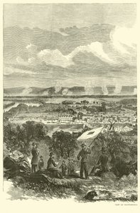 Pohled na Chattanooga a federální tábor, listopad 1863 od American School