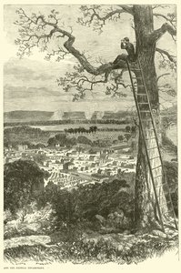Pohled na Chattanooga a federální tábor, listopad 1863 od American School