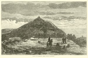 Pohled na Kenesaw z Little Kenesaw, červen 1864 od American School