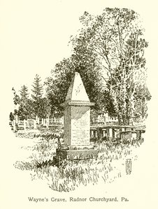 Waynes Grave, Radnor Churchyard, Pa od American School