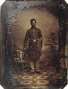 William J. Netson, 54. Massachusetts Infantry, c.1863 (tintype) od American School