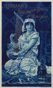 žena hrající na harfu od American School