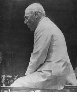 Woodrow Wilson (1856-1924) 28. prezident Spojených států, z Le Miroir, 1918