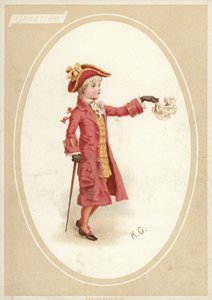 Mladý chlapec v kostýmu 18. století od American School