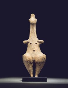 Steatopygotní ženský idol, počátek 1. tisíciletí před naším letopočtem od Amlash Culture