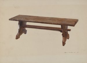 Lavička moravského kostela od Amos C. Brinton