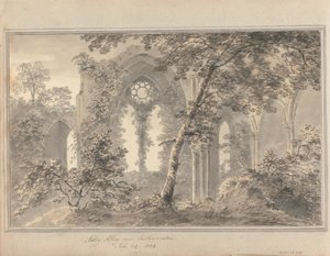 Pohledy v Anglii, Skotsku a Walesu: Netley Abbey u Southamptonu, 24. července 1804 od Amos Green