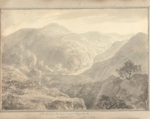 Pohledy v Anglii, Skotsku a Walesu: Ďáblův most poblíž Aberystwith, Cardiganshire, září 1804