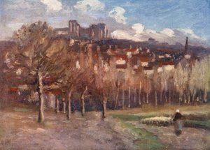 Preuilly-sur-Claise (barevná litografie) od Amy B. Atkinson