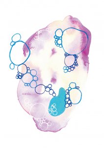 Jemné abstraktní bubliny od Amy Louise Baker