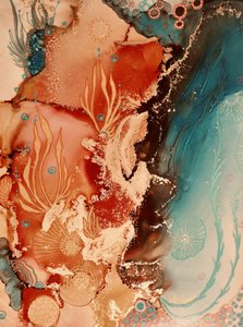 Abstrakce podmořského útesu od Amy Tieman