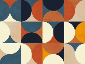 Geometrie New12 hnědá od Ana Rut Bre