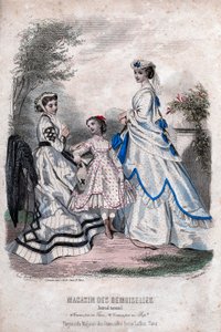 Francouzský módní list „Magasin des Demoiselles“, Paříž, 25. července