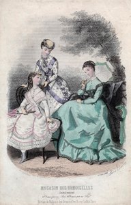 Francouzský módní list „Magasin des Demoiselles“, Paříž, 25. června