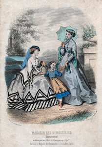 Francouzský módní list „Magasin des Demoiselles“, Paříž, 25. září