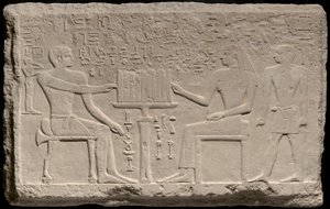 Stéla Tjenti a Nefret od Ancient Egyptian