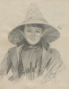 Ada Lymon Žena ve velkém klobouku, 1887. od Anders Leonard Zorn