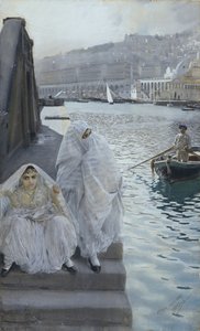 Z alžírského přístavu par Zorn, Anders Leonard (1860-1920). Akvarel na papíře, rozměr: 67x41 od Anders Leonard Zorn