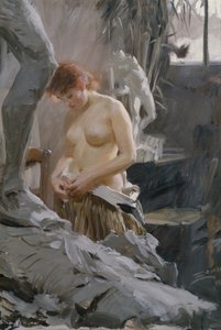 Ve studiu Wickstroms od Anders Leonard Zorn