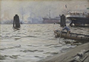 Přístav Hamburk, 1891 (wc na papíře) od Anders Leonard Zorn