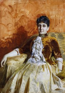 Portrét Lisen Lamm, 1885 od Anders Leonard Zorn
