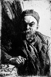 Portrét básníka Paula Verlaina 1844-1896, 1895 od Anders Leonard Zorn