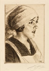 Studie ženy od Anders Leonard Zorn