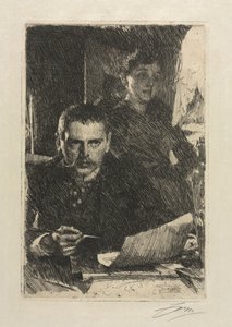 Umělec a jeho žena, 1890. od Anders Leonard Zorn