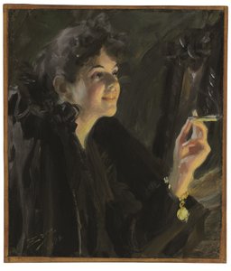 Cigaretová dívka od Anders Leonard Zorn