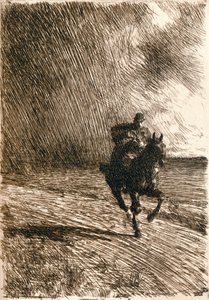 Bouře, 1891 od Anders Leonard Zorn