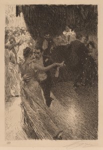 Valčík, 1891. od Anders Leonard Zorn