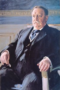William H. Taft (1857-1930) (barevné lito) od Anders Leonard Zorn