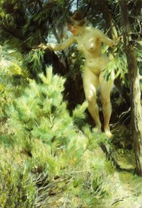 Wood-Sprite, 1892 od Anders Leonard Zorn
