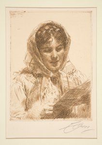 Dopis, 1913 od Anders Leonard Zorn