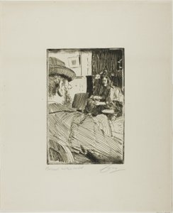 Albert Besnard a jeho model od Anders Leonard Zorn