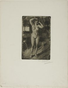 Anna si dělá vlasy od Anders Leonard Zorn