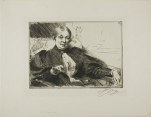 Anna Wallenbergová od Anders Leonard Zorn