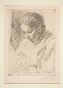 Při modlitbě od Anders Leonard Zorn
