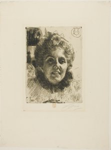 Aurore (paní Aurore Klintberg, rozená Oxenstierna, vedoucí) od Anders Leonard Zorn