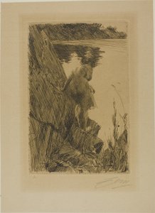 Koupání (Večer) III od Anders Leonard Zorn