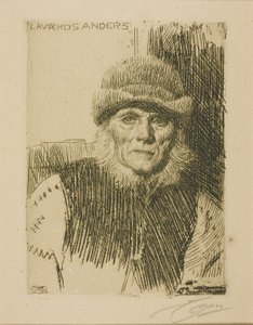 Dalecarlian Rolník (Lavards Anders) od Anders Leonard Zorn