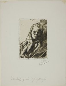 Dalecarlianská rolnická žena od Anders Leonard Zorn