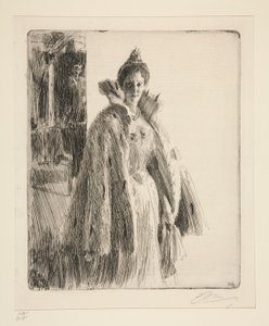 H.R.H. Švédská princezna Ingeborg II od Anders Leonard Zorn